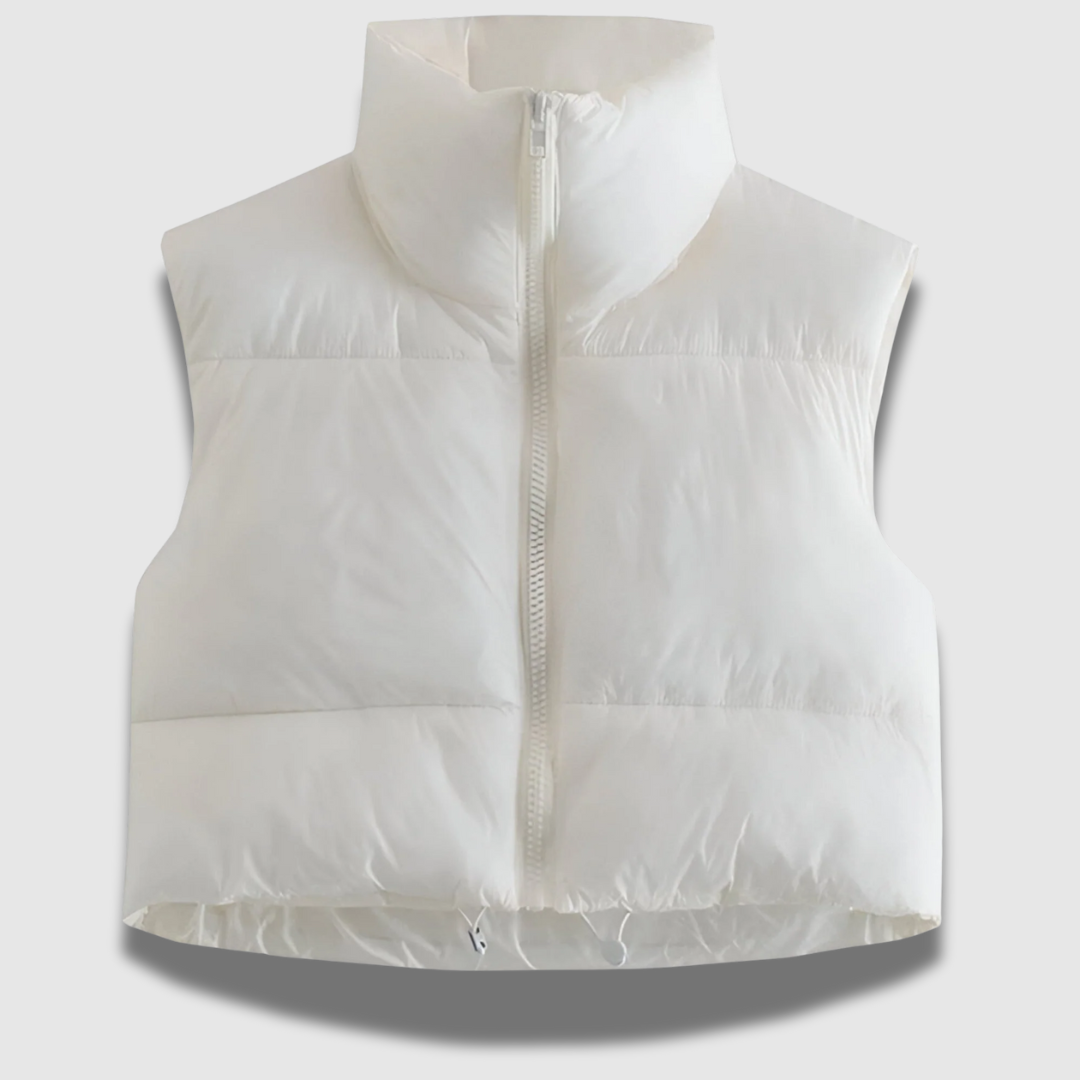 Gilet da donna Premium a manica corta con giacca puffer