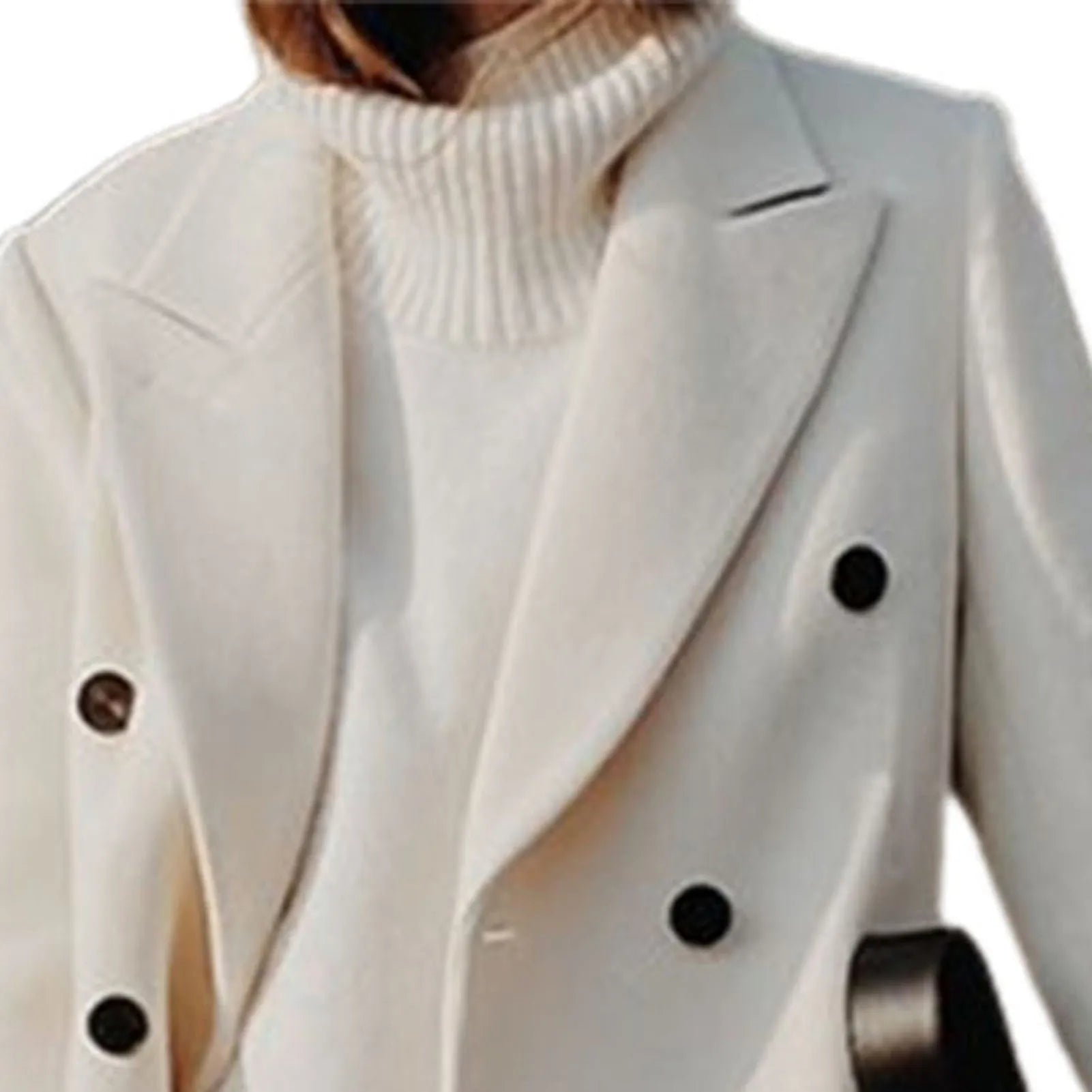 Elegante cappotto di lana per donna