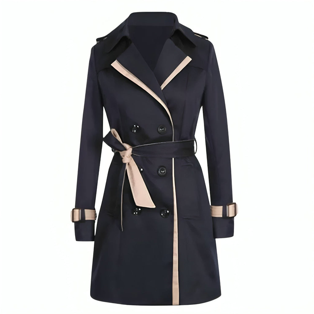 Elegante trench doppiopetto da donna – Capospalla aderente