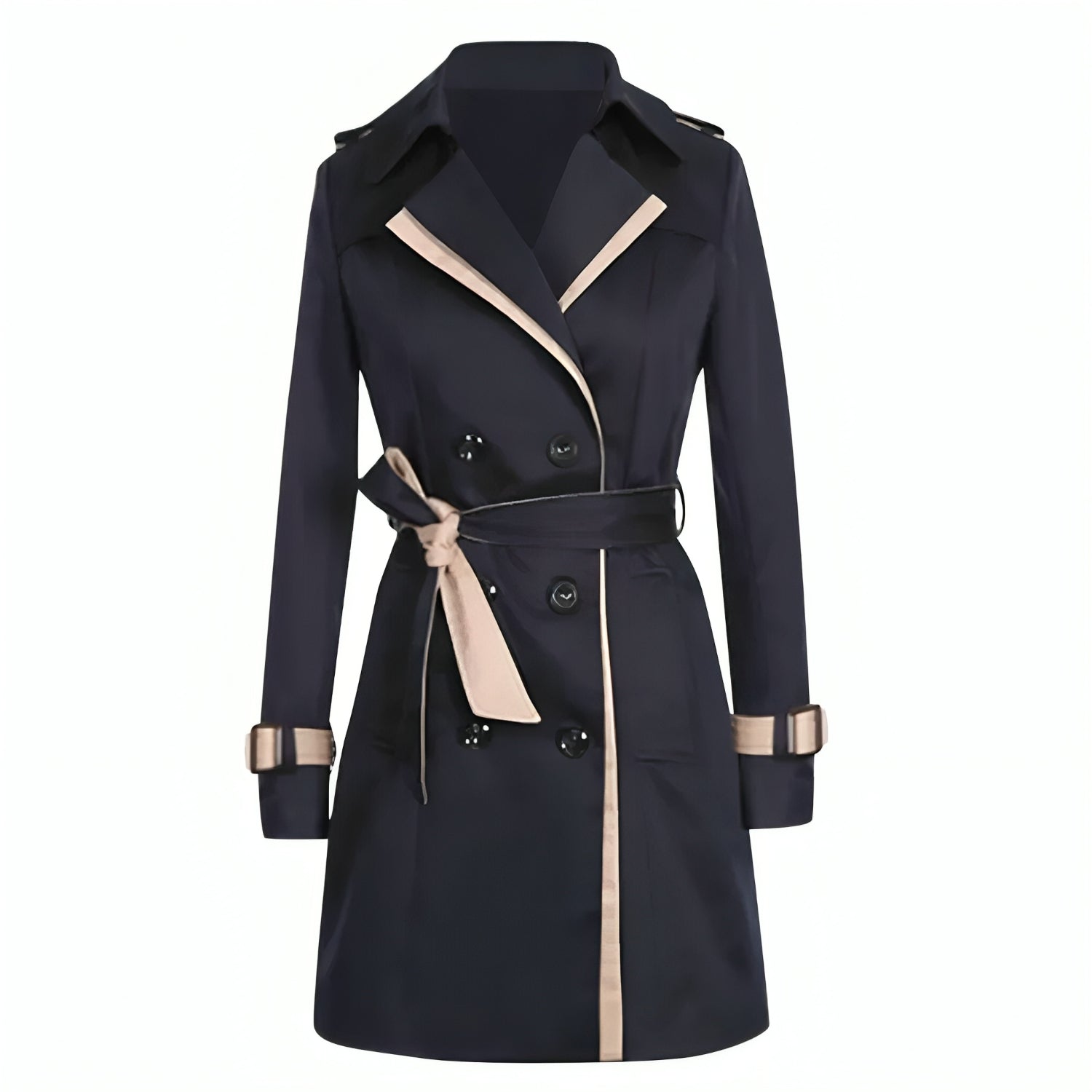 Elegante trench doppiopetto da donna – Capospalla aderente