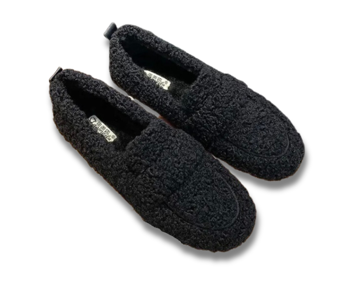 Comode scarpe invernali da donna – Comode scarpe slip-on con fodera in pile