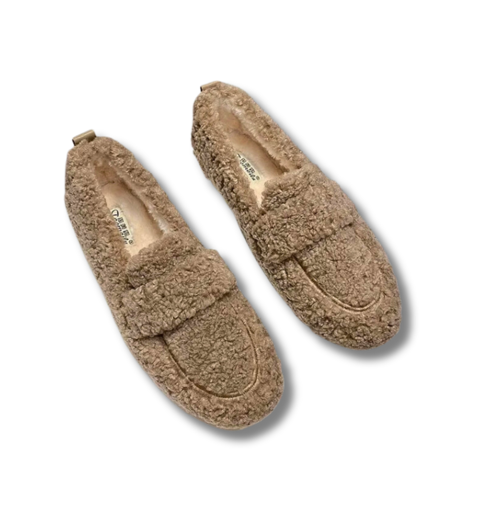 Comode scarpe invernali da donna – Comode scarpe slip-on con fodera in pile