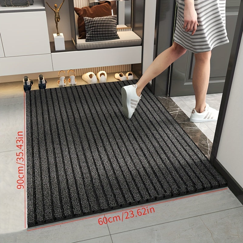 Zerbino resistente alle intemperie per tutte le stagioni - Tappeto a righe resistente, antiscivolo, resistente alle macchie e allo sbiadimento, basso profilo per uso interno ed esterno