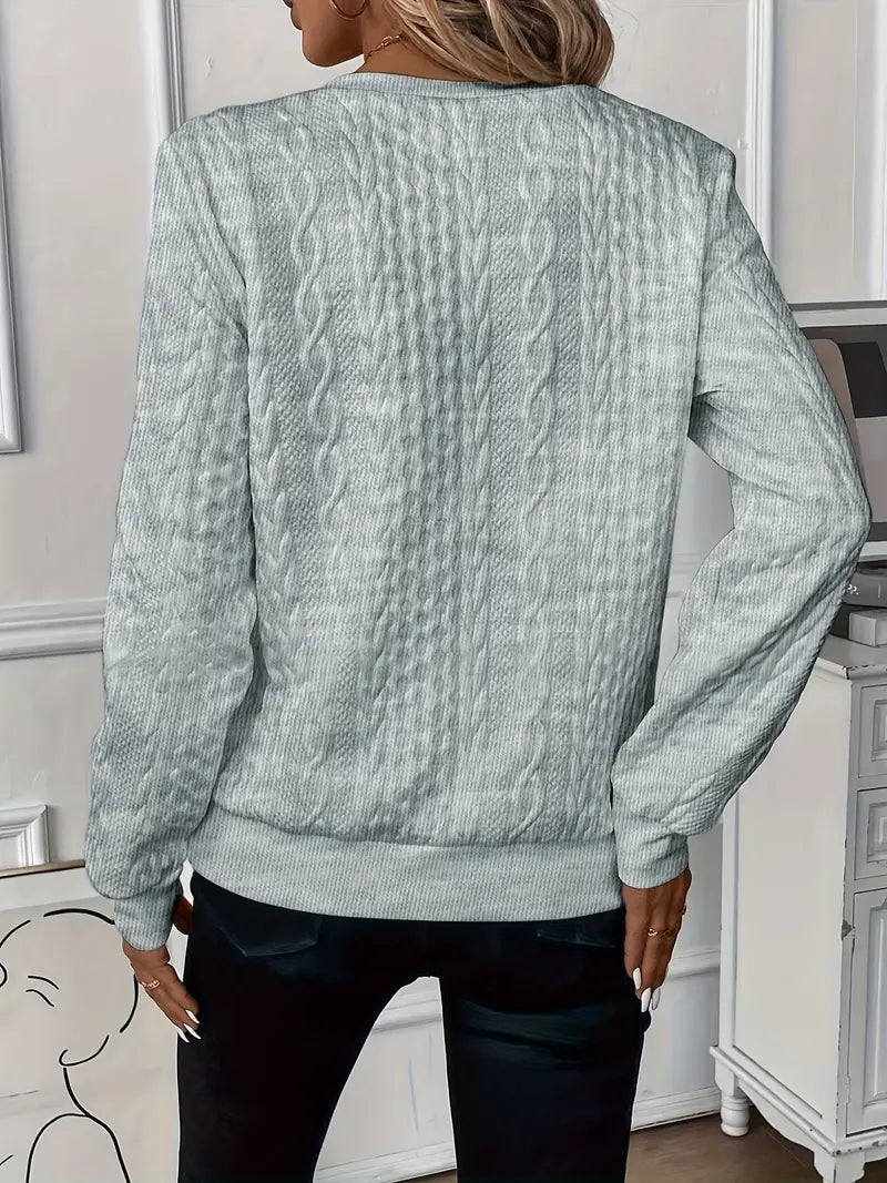Maglione lavorato a maglia con cerniera da donna