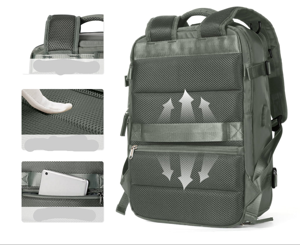 Zaino da Viaggio Impermeabile Medio per Laptop – Borsa da 35L Leggera e Resistente per Escursioni, Campeggio, Trekking e Viaggi – per Uomo e Donna