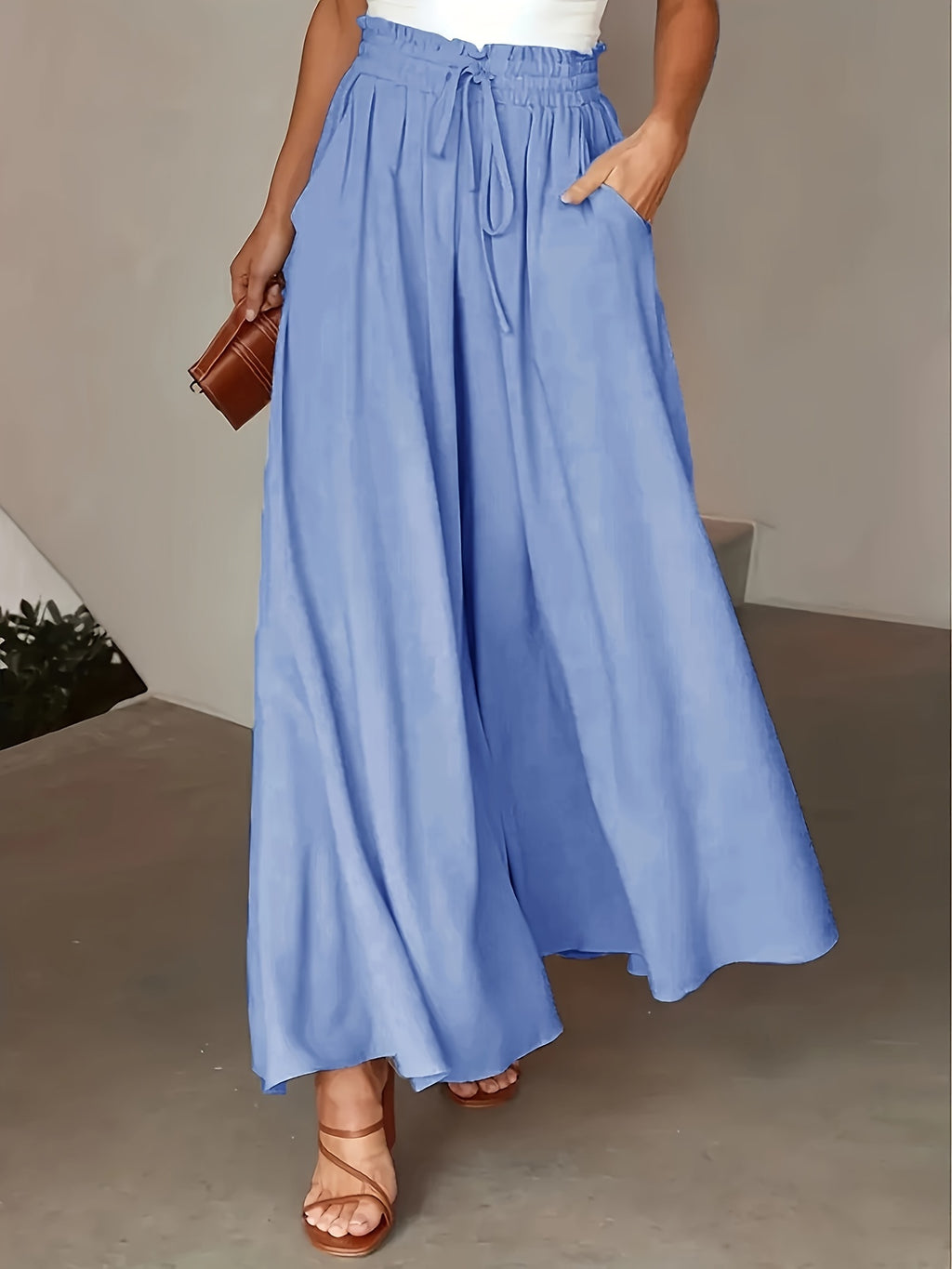Pantaloni palazzo donna a vita alta – stile boho e comfort estivo