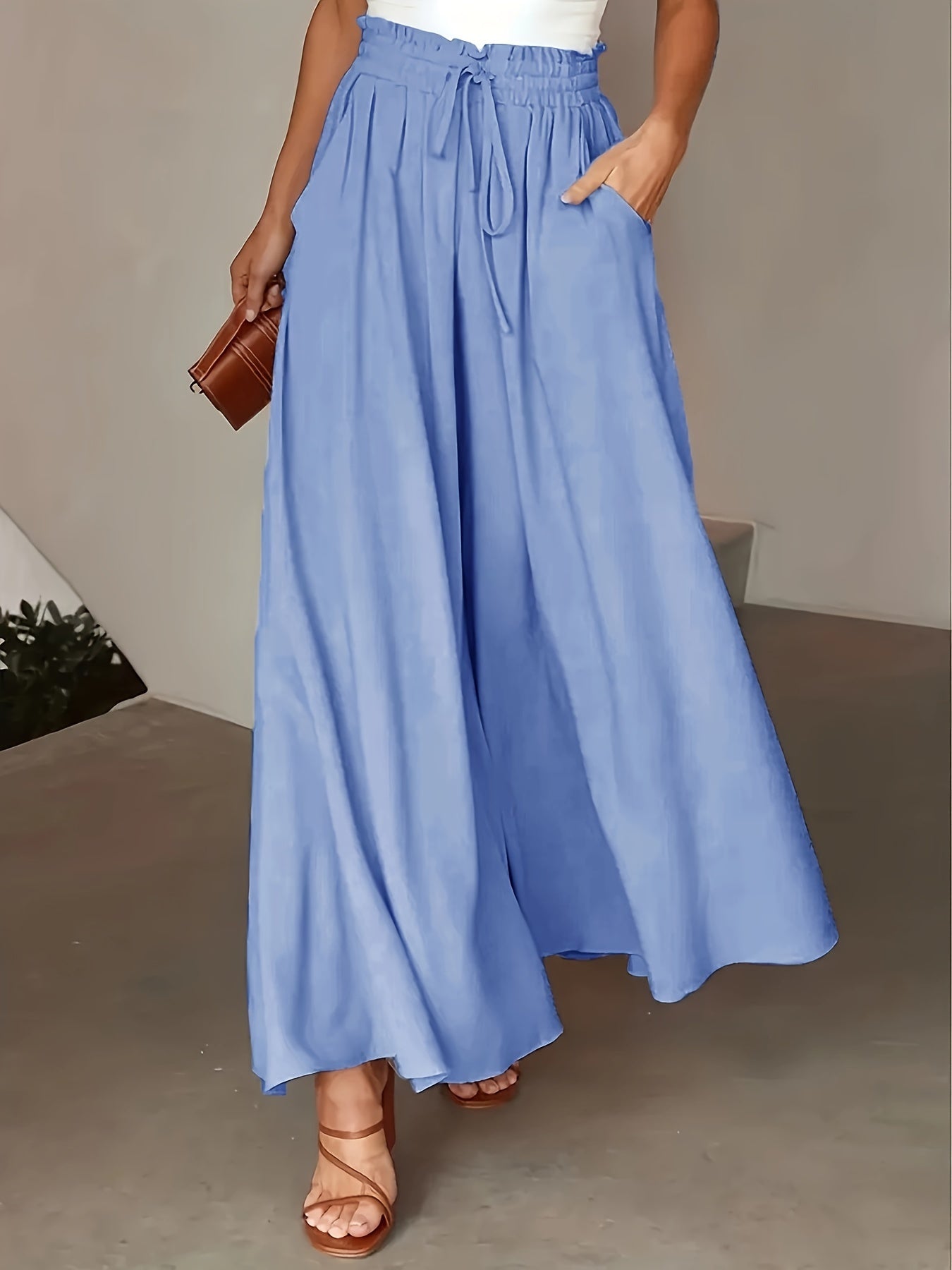 Pantaloni palazzo donna a vita alta – stile boho e comfort estivo