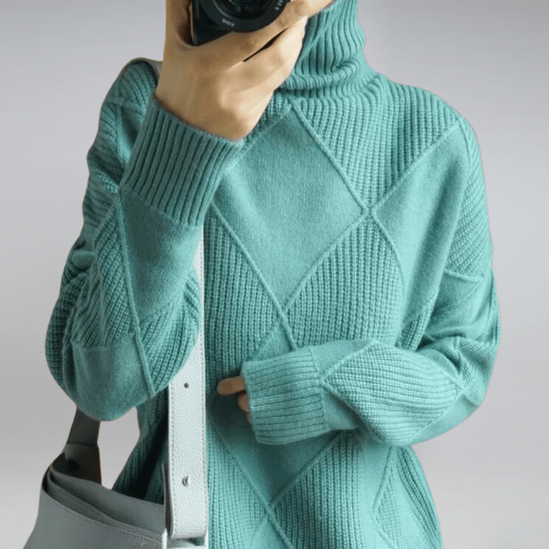 Maglione dolcevita morbido da donna