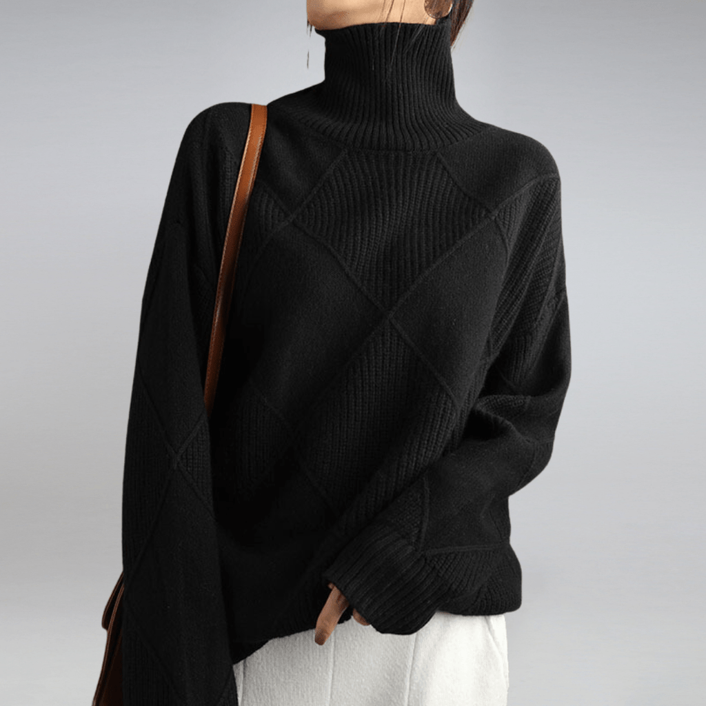 Maglione dolcevita morbido da donna