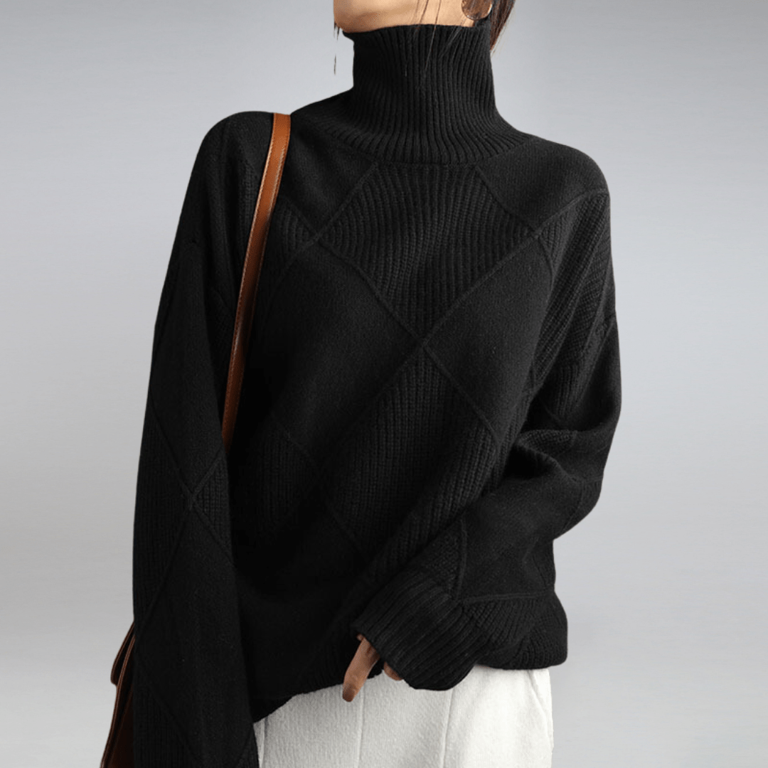 Maglione dolcevita morbido da donna