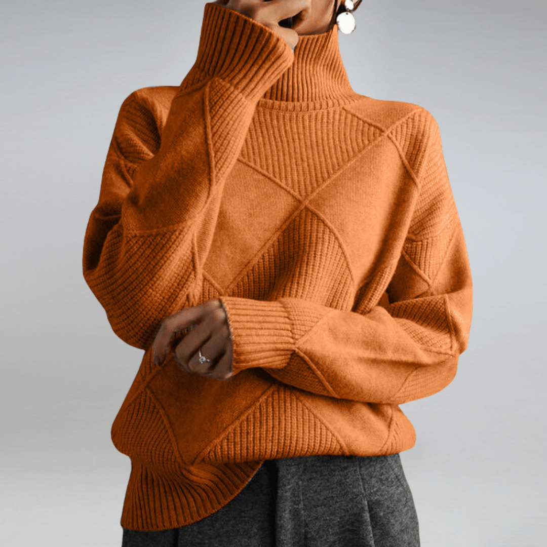 Maglione dolcevita morbido da donna