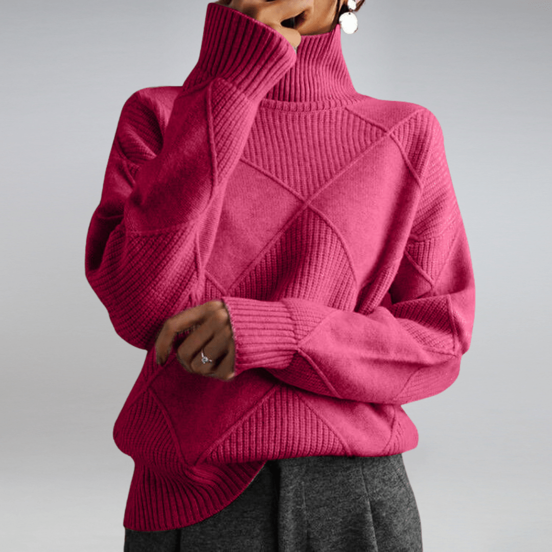 Maglione dolcevita morbido da donna