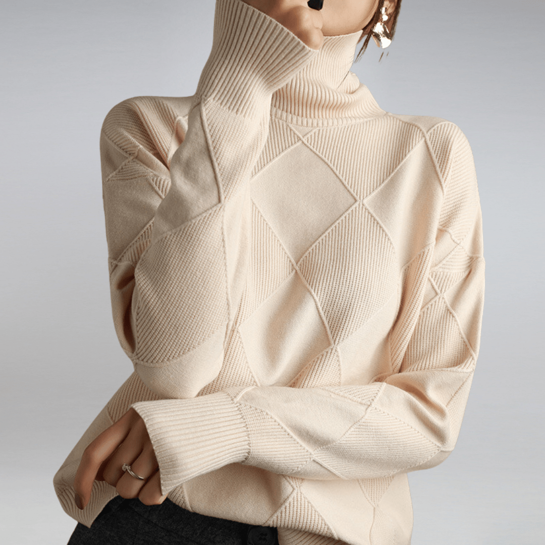 Maglione dolcevita morbido da donna