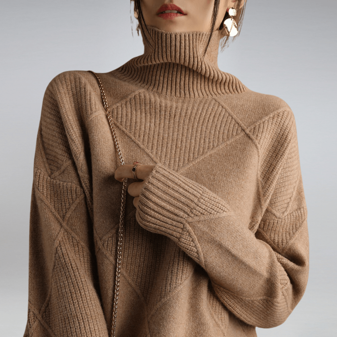 Maglione dolcevita morbido da donna