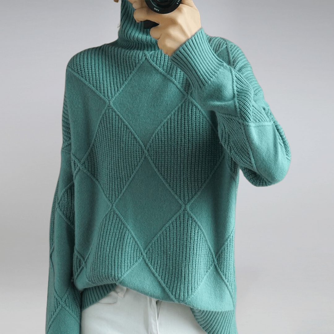 Maglione dolcevita morbido da donna