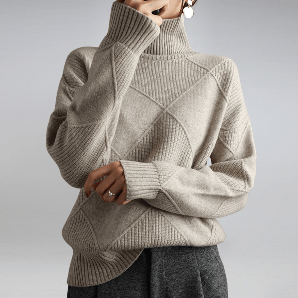 Maglione dolcevita morbido da donna