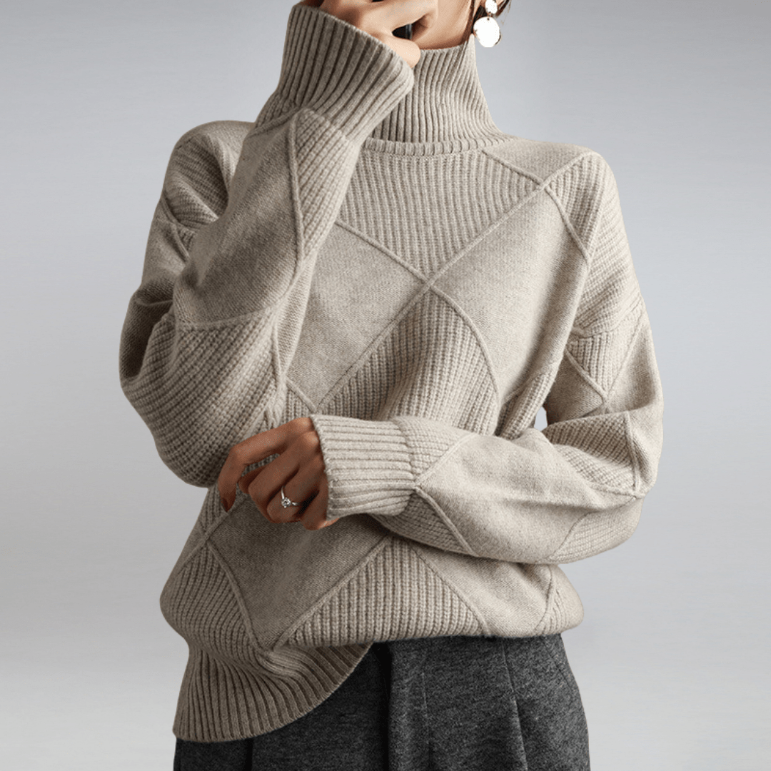 Maglione dolcevita morbido da donna