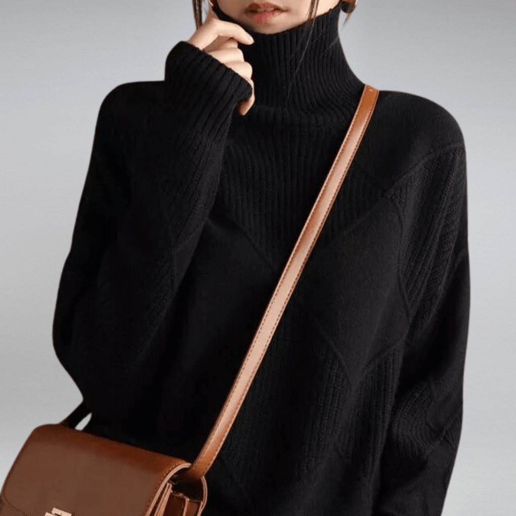 Maglione dolcevita morbido da donna