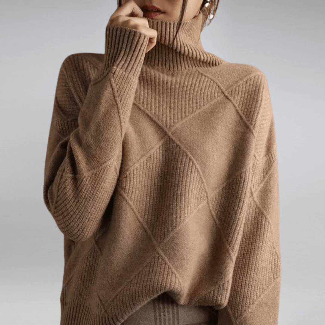 Maglione dolcevita morbido da donna