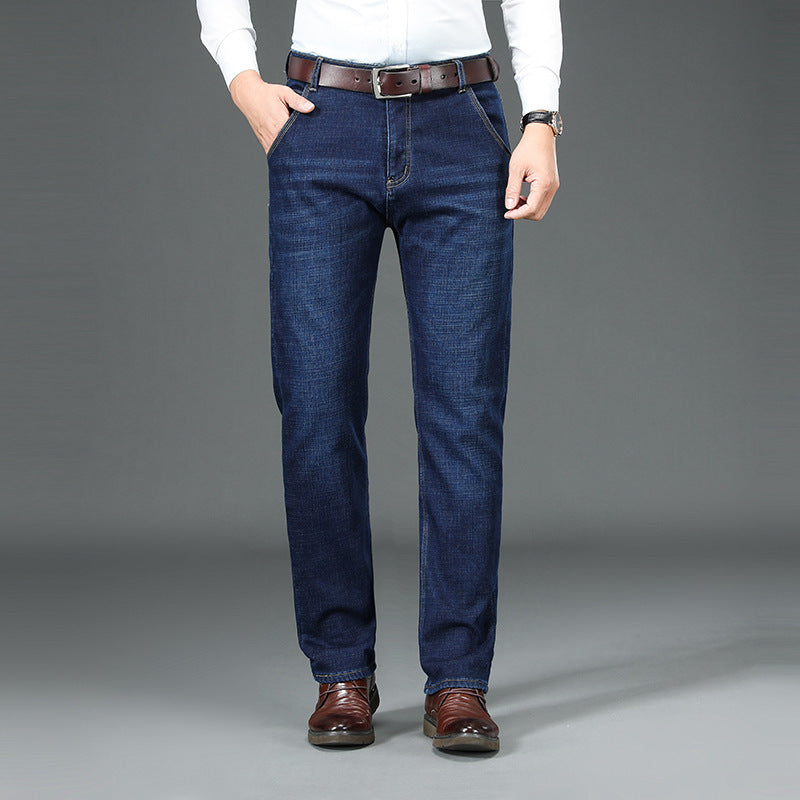 Jeans da uomo foderati in lana