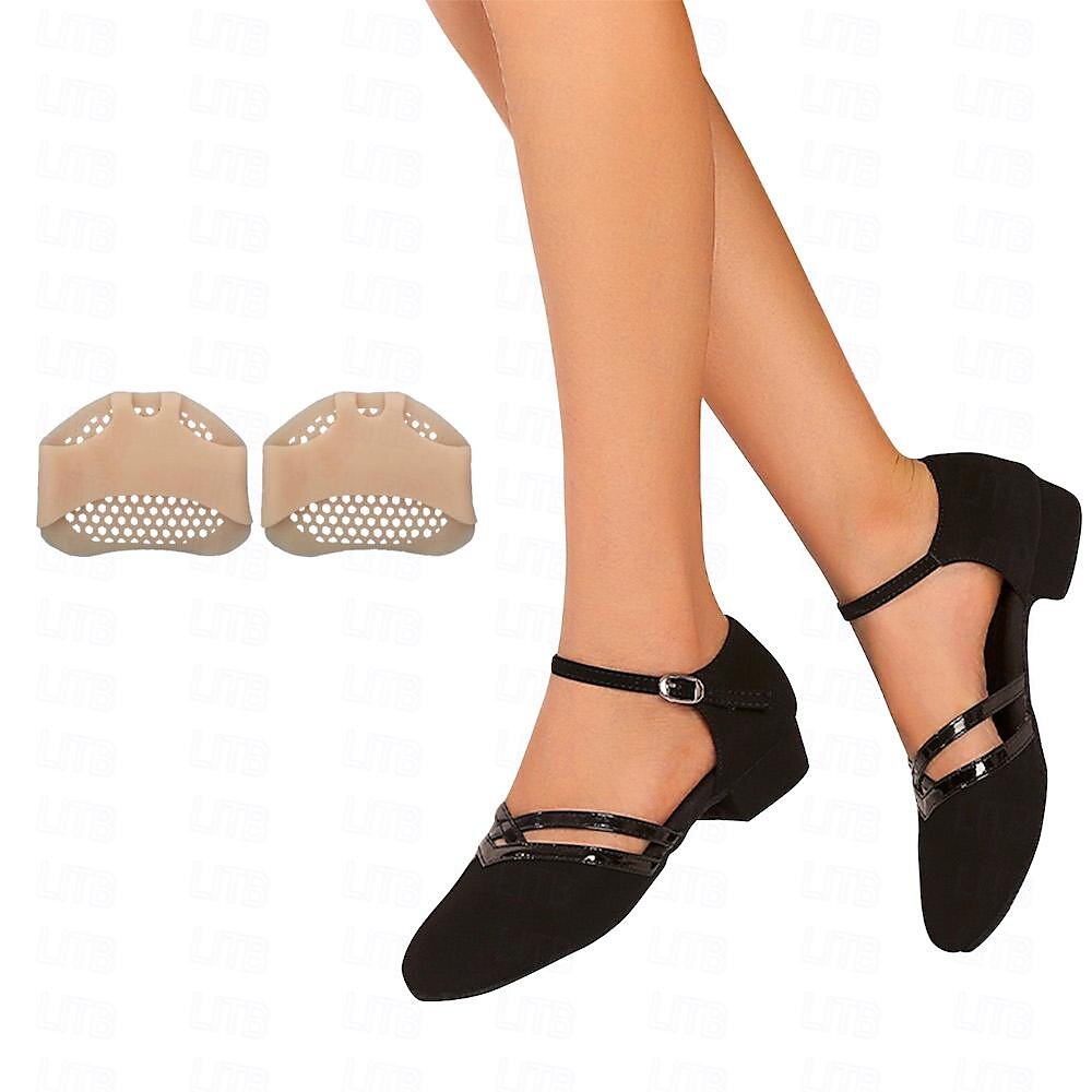 Scarpe da ballo moderne nere da donna - Scarpe da ballo leggere, flessibili e comode in pelle scamosciata di alta qualità