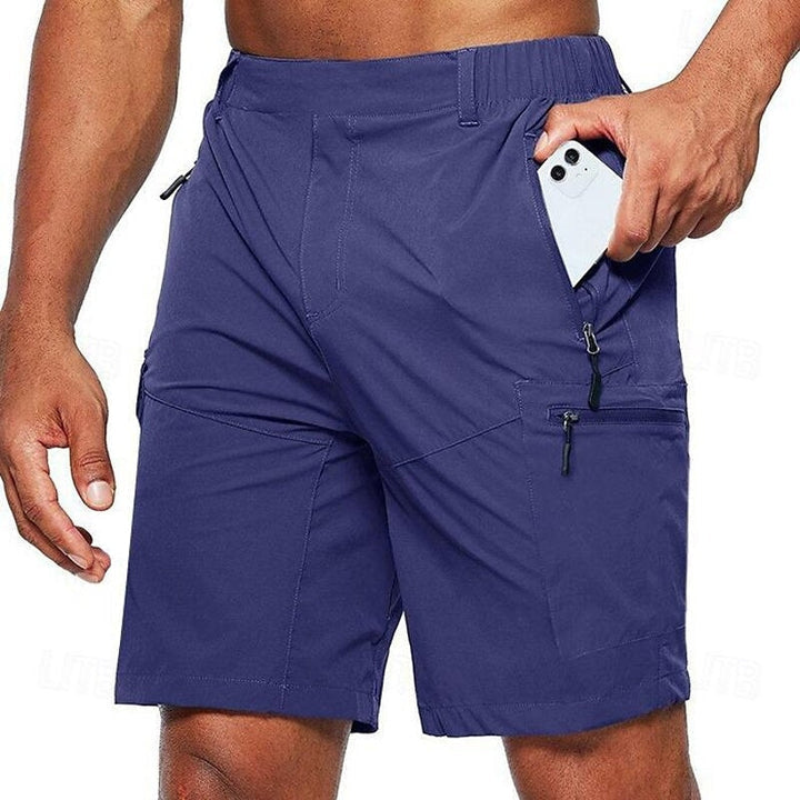 Bermuda uomo sportivi con tasca cellulare – pantaloni corti elasticizzati