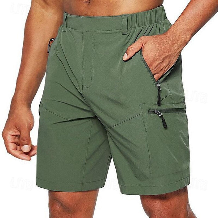 Bermuda uomo sportivi con tasca cellulare – pantaloni corti elasticizzati