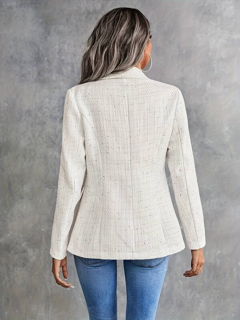 blazer a maniche lunghe con colletto a revers