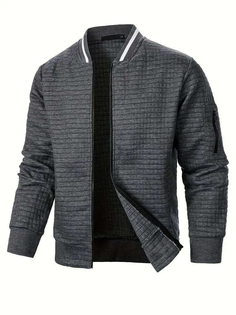 Giacca elegante da uomo a maniche lunghe con cerniera - Leggera e casual