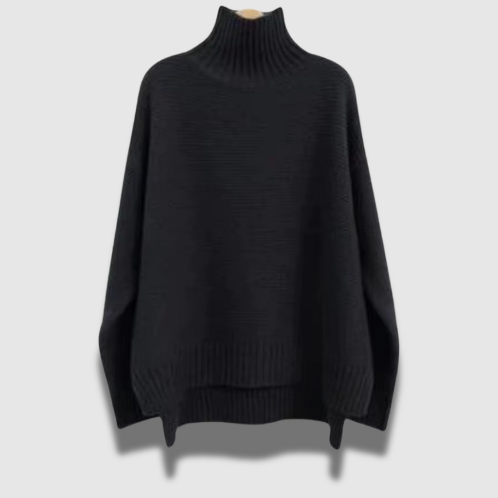 Maglione invernale Hygge da donna a collo alto e allentato