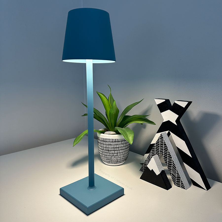 Lampada da tavolo moderna e contemporanea senza fili - Lampada LED ricaricabile senza fili per ufficio, camera da letto, soggiorno o ristorante, con elegante design minimalista