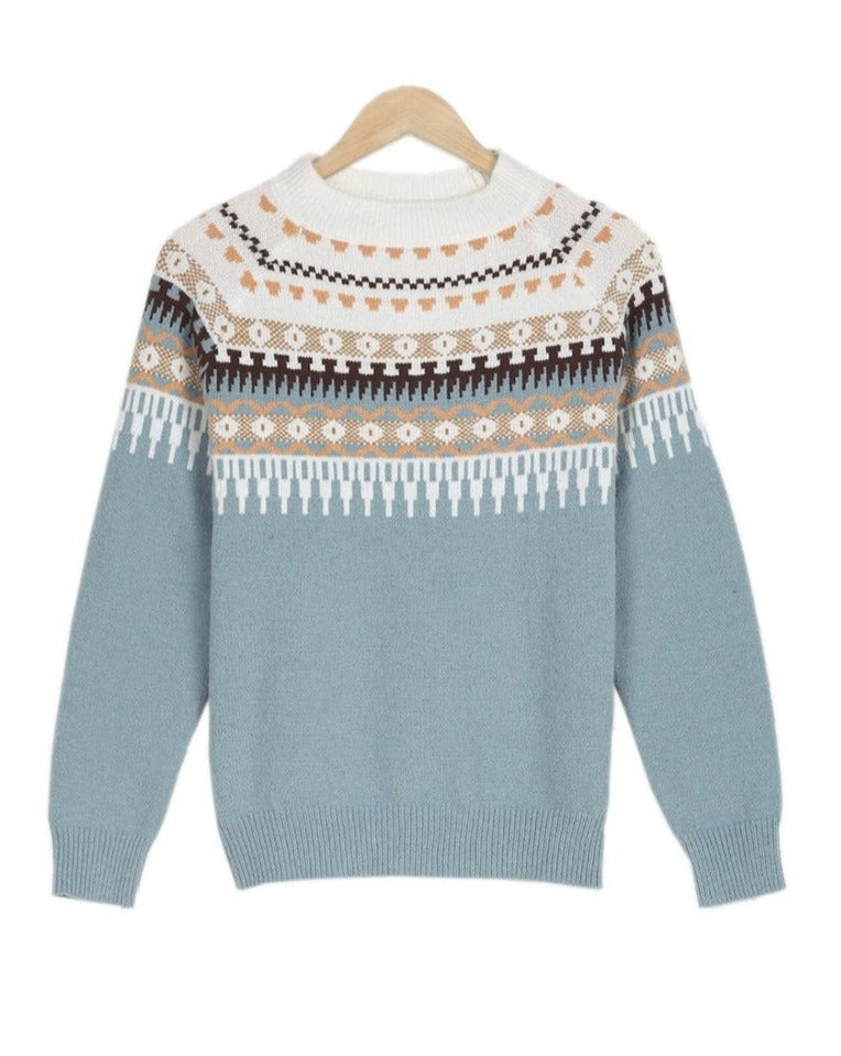 Maglione girocollo elegante da donna - Maglione lavorato a maglia comodo