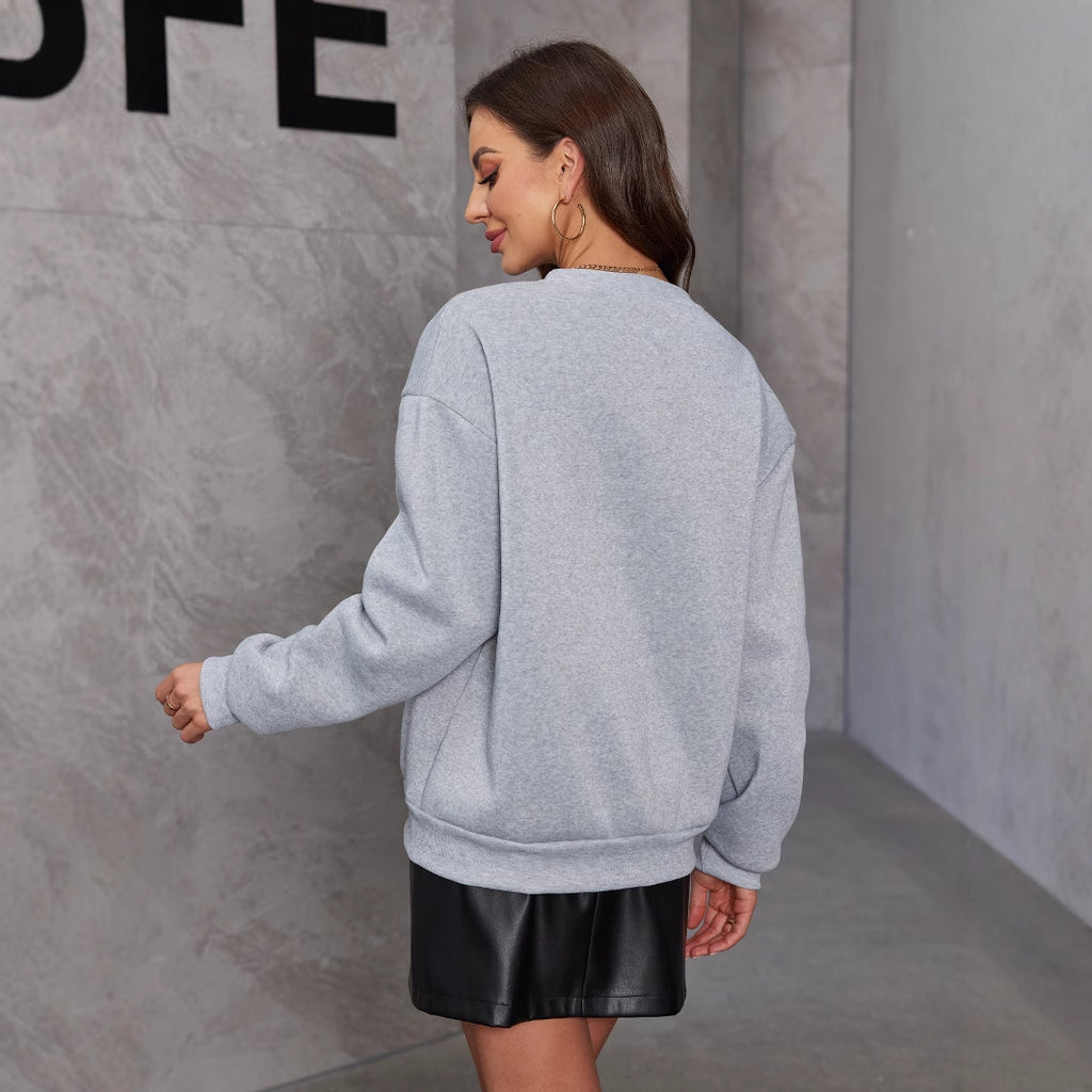 Elegant strikket damebluse med sløjfe - Blød langærmet pullover
