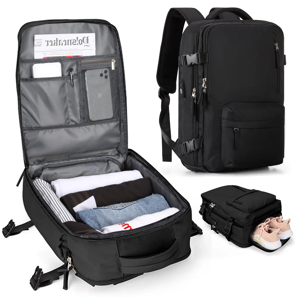 Zaino da Viaggio Impermeabile Medio per Laptop – Borsa da 35L Leggera e Resistente per Escursioni, Campeggio, Trekking e Viaggi – per Uomo e Donna