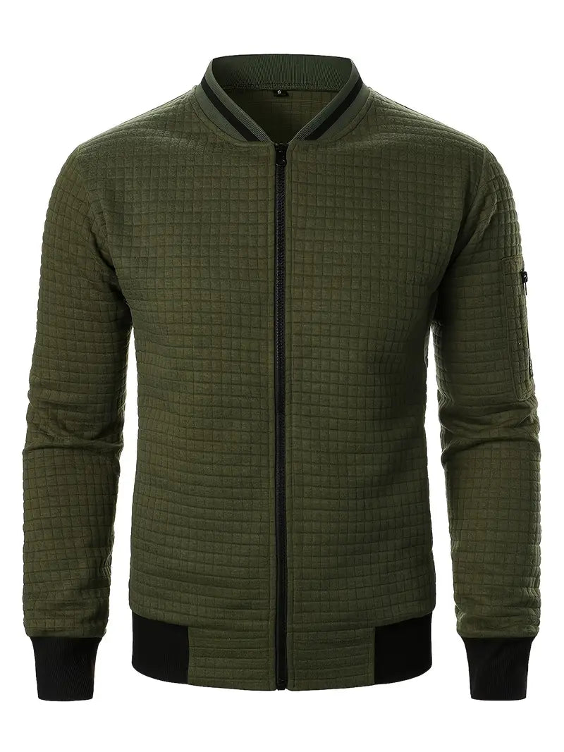 Giacca elegante da uomo a maniche lunghe con cerniera - Leggera e casual