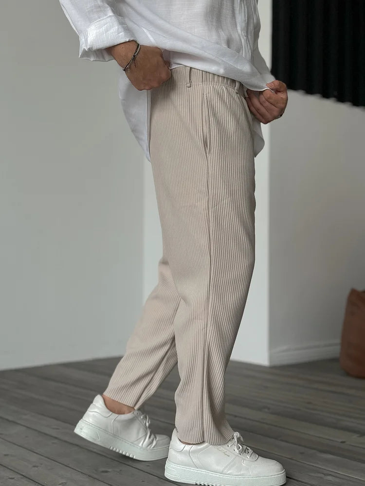 Pantaloni di lusso da uomo a costine morbide e di alta qualità