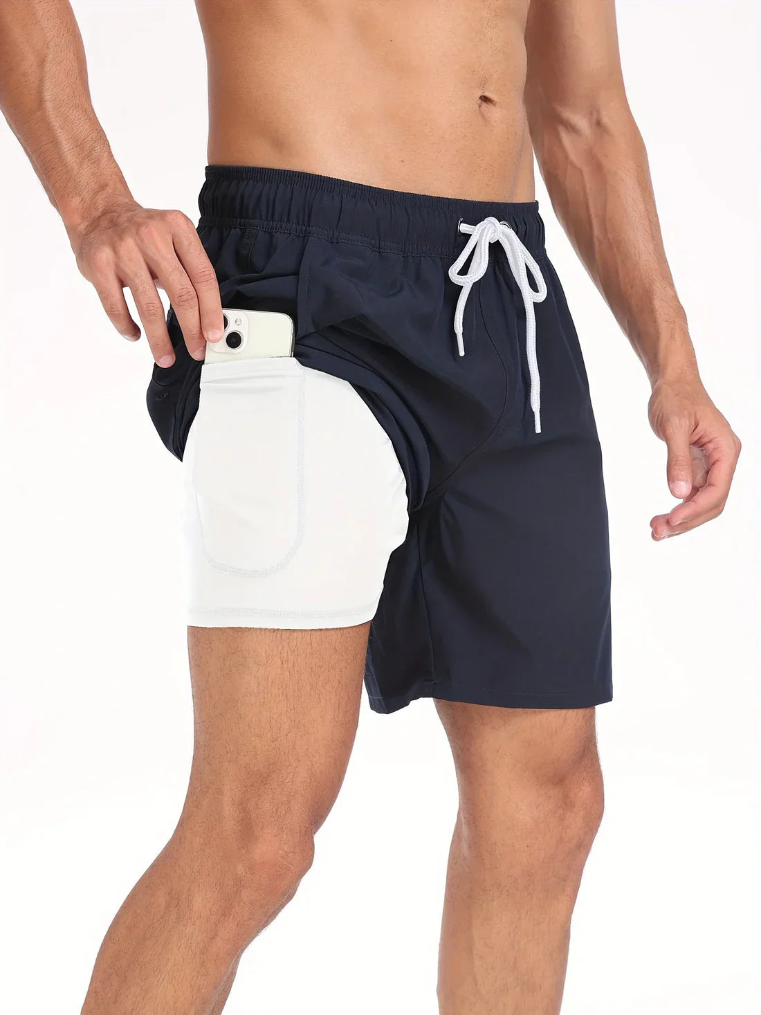 Pantaloncini da bagno sportivi ad asciugatura rapida da uom