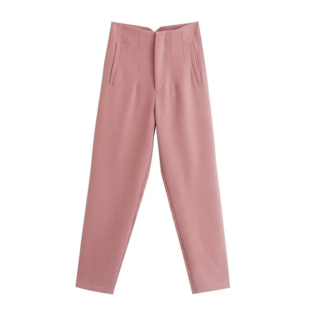 Pantaloni eleganti da donna a vita alta – stile minimal e raffinato