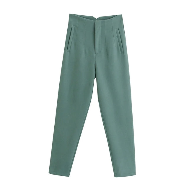 Pantaloni eleganti da donna a vita alta – stile minimal e raffinato