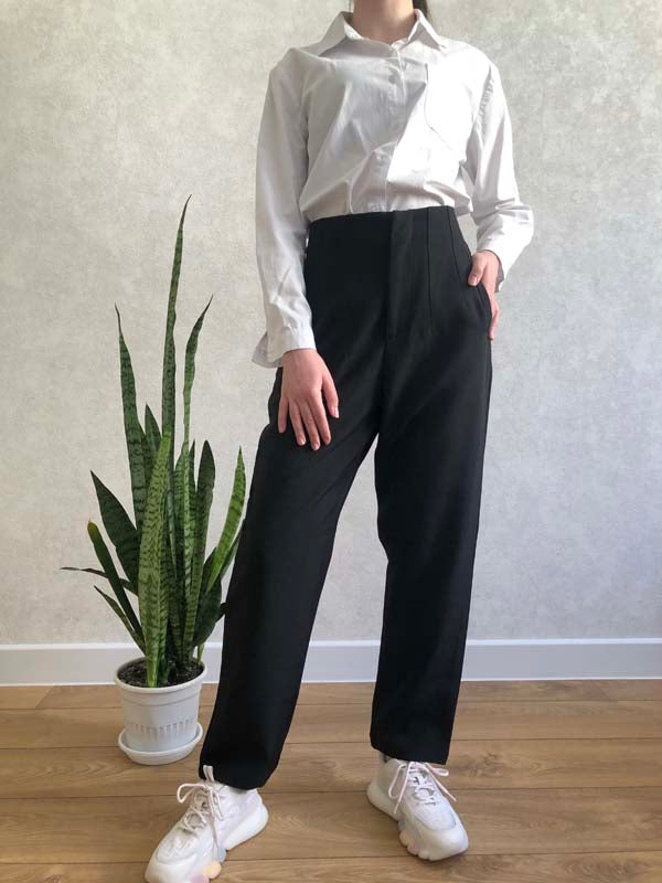 Pantaloni eleganti da donna a vita alta – stile minimal e raffinato