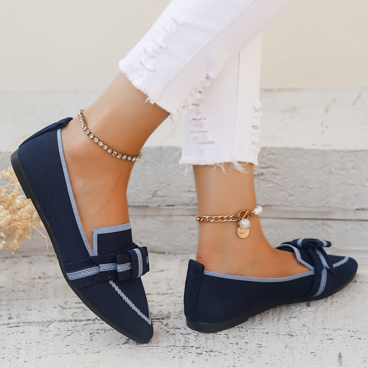 Ballerine con fiocco e tacco basso | Perfette per ogni stagione