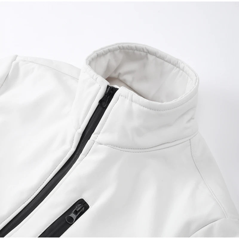 Tuta da sci a vita alta da donna – Tuta invernale isolata con cerniera