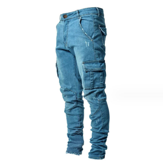 Jeans da uomo con tasche laterali