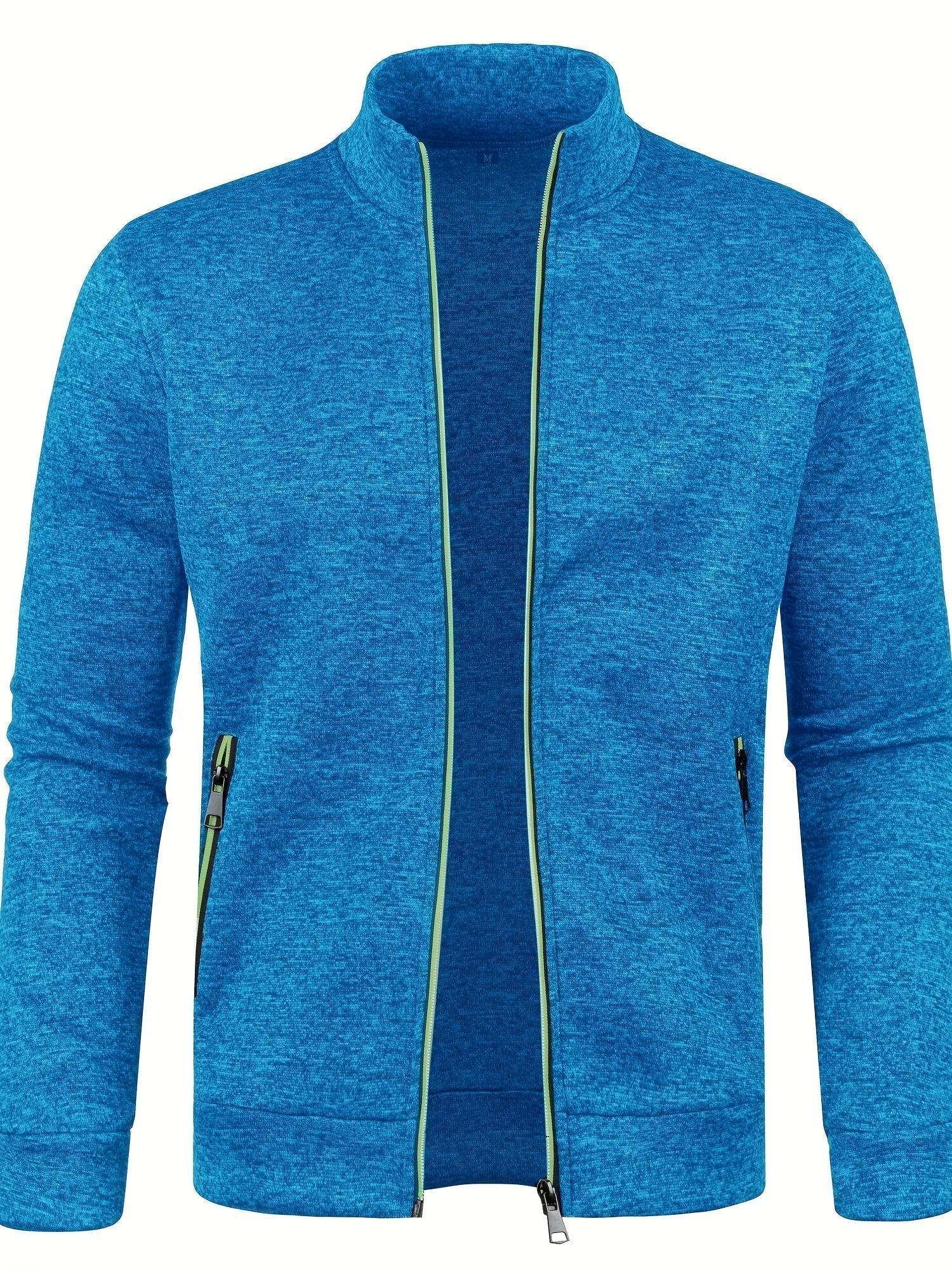 Cardigan con cerniera da uomo alla moda - Comodo maglione lavorato a maglia
