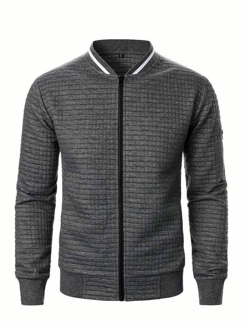 Giacca elegante da uomo a maniche lunghe con cerniera - Leggera e casual