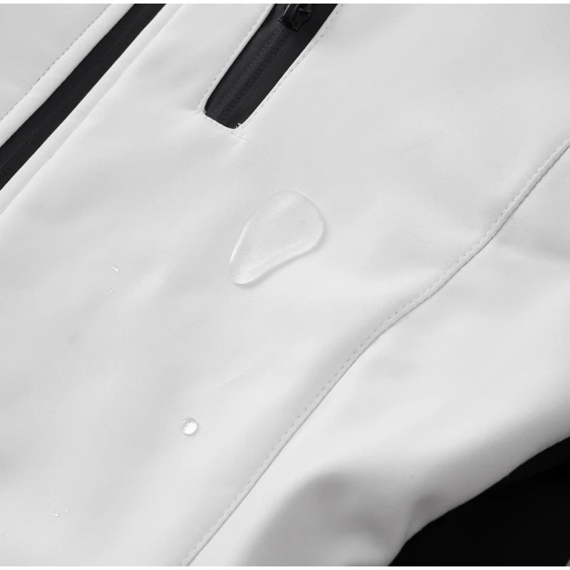 Dame skidragt med høj talje – Isoleret vinterdragt med lynlås