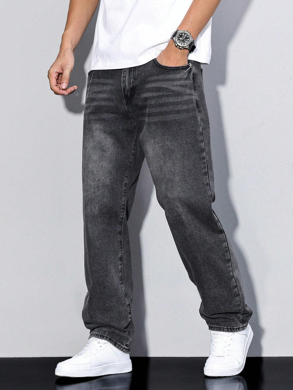 Jeans casual da uomo semplici