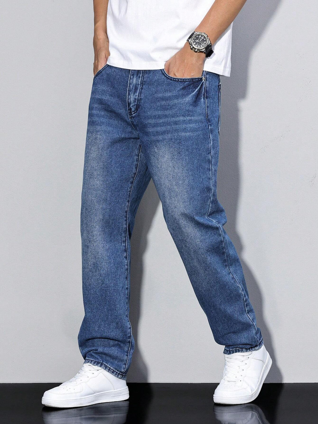 Jeans casual da uomo semplici