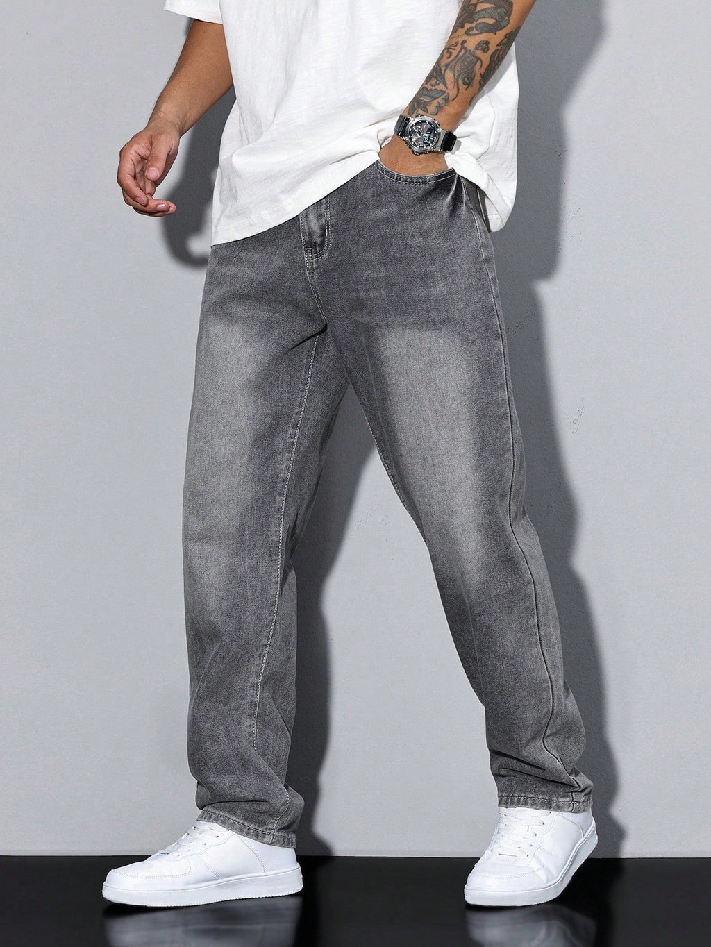 Jeans casual da uomo semplici