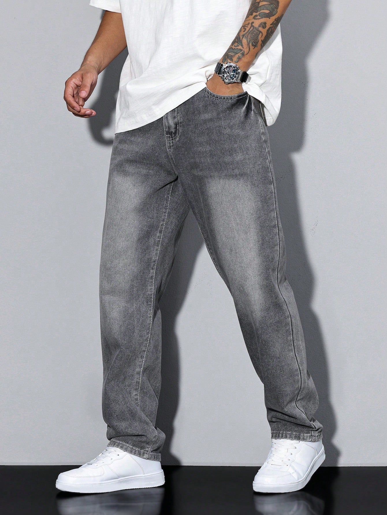 Jeans casual da uomo semplici